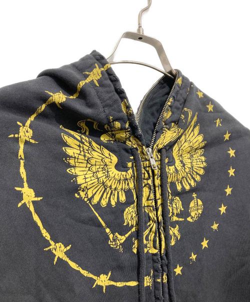PROJECT G/R（プロジェクト ジーアール）PROJECT G/R (プロジェクト ジーアール) zygon zip up hoodie ブラック サイズ:2の古着・服飾アイテム