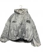 PERSONSOULパーソンソウル）の古着「Hand Brushed Dirty Cotton Coat」｜ライトグレー