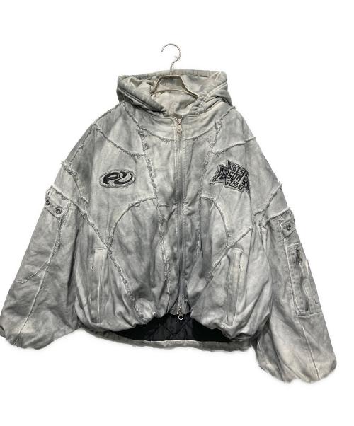 PERSONSOUL（パーソンソウル）PERSONSOUL (パーソンソウル) Hand Brushed Dirty Cotton Coat ライトグレー サイズ:Sの古着・服飾アイテム