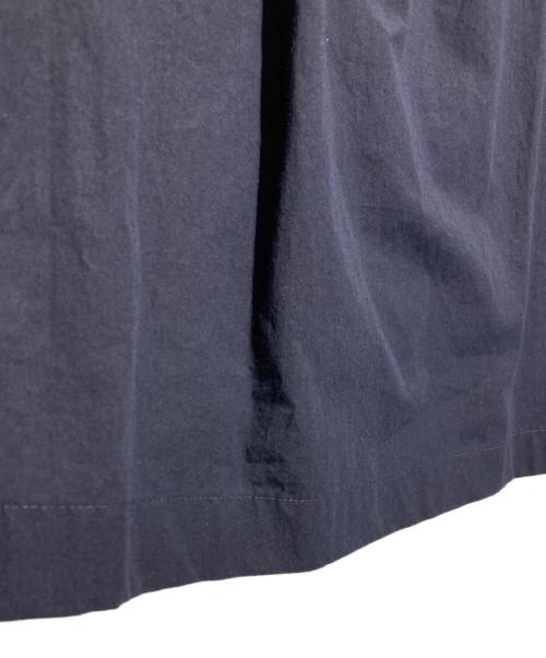 JIL SANDER（ジルサンダー）JIL SANDER (ジルサンダー) ギャザー コットン ブラウス ネイビー サイズ:32の古着・服飾アイテム