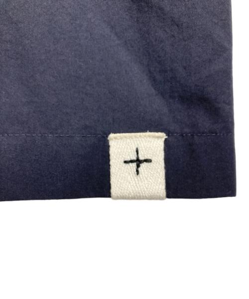JIL SANDER（ジルサンダー）JIL SANDER (ジルサンダー) ギャザー コットン ブラウス ネイビー サイズ:32の古着・服飾アイテム