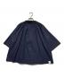 JIL SANDER (ジルサンダー) ギャザー コットン ブラウス ネイビー サイズ:32：12000円