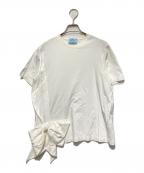 PRADAプラダ）の古着「リボンTシャツ」｜ホワイト