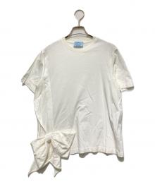 PRADA（プラダ）の古着「リボンTシャツ」｜ホワイト