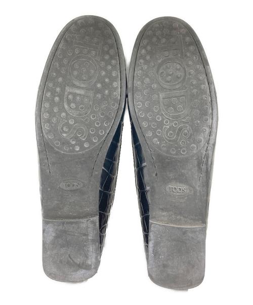 TOD'S（トッズ）TOD'S (トッズ) 型押しビットローファー ブラック サイズ:38の古着・服飾アイテム
