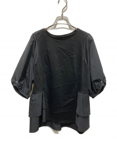 【 トゥービーシック 】 ティアードフリルタフタコート 濃紺 黒 46 中古・古着通販】TO BE CHIC (トゥービーシック) ティアードフリル
