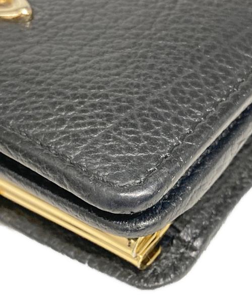 Vivienne Westwood（ヴィヴィアンウエストウッド）Vivienne Westwood (ヴィヴィアンウエストウッド) BALMORAL WALLET WITH FRAME POCKET ブラックの古着・服飾アイテム