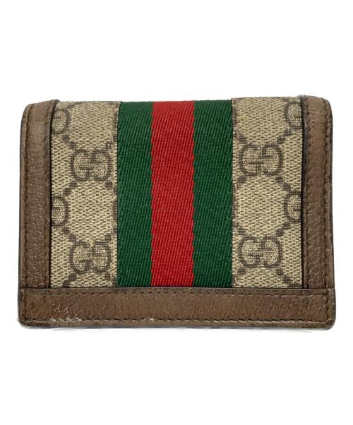 GUCCI（グッチ）GUCCI (グッチ) GG カードケース ブラウンの古着・服飾アイテム