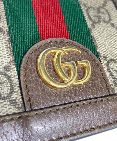 GUCCI（グッチ）GUCCI (グッチ) GG カードケース ブラウンの古着・服飾アイテム