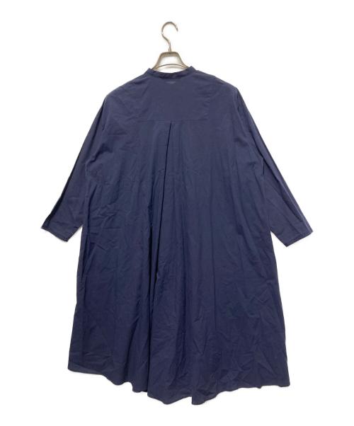 mizuiro-ind（ミズイロインド）mizuiro-ind (ミズイロインド) シャツワンピース ネイビー サイズ:FREEの古着・服飾アイテム