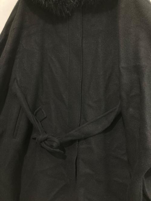 CELFORD（セルフォード）CELFORD (セルフォード) ファーポンチョコート ブラック サイズ:1の古着・服飾アイテム