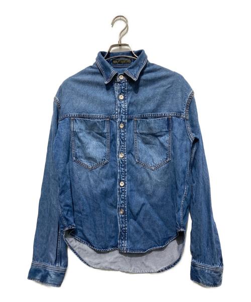 Noble（ノーブル）NOBLE (ノーブル) 25AW スージングデニムビッグポケットシャツ ネイビー サイズ:freeの古着・服飾アイテム