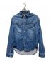 NOBLE（ノーブル）の古着「25AW スージングデニムビッグポケットシャツ」｜ネイビー