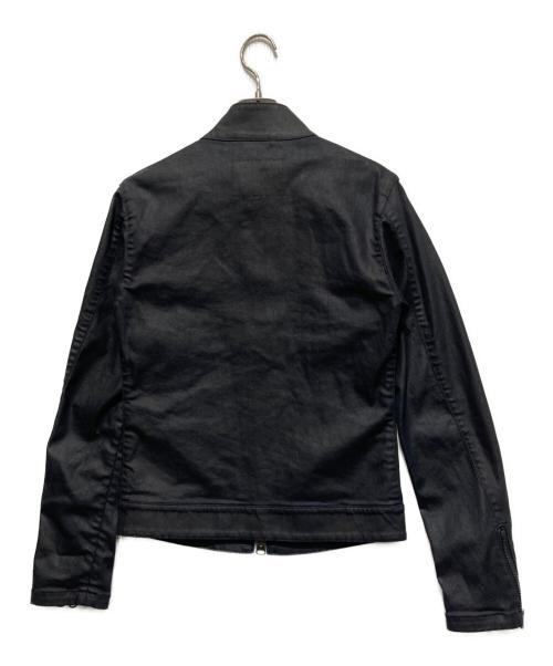 Vivienne Westwood man（ヴィヴィアン ウェストウッド マン）Vivienne Westwood man (ヴィヴィアン ウェストウッド マン) ユニオンジャックジップコーティングデニムジャケット ブラック サイズ:44の古着・服飾アイテム