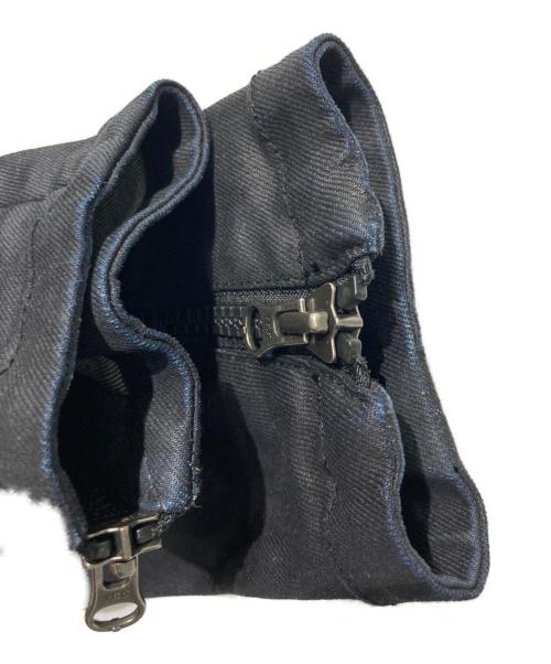Vivienne Westwood man（ヴィヴィアン ウェストウッド マン）Vivienne Westwood man (ヴィヴィアン ウェストウッド マン) ユニオンジャックジップコーティングデニムジャケット ブラック サイズ:44の古着・服飾アイテム