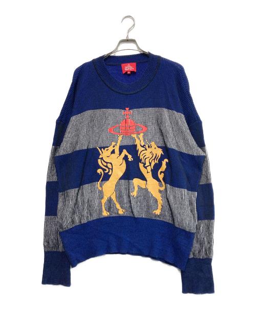 Vivienne Westwood RED LABEL（ヴィヴィアンウエストウッドレッドレーベル）Vivienne Westwood RED LABEL (ヴィヴィアンウエストウッドレッドレーベル) サマーニット ブルー サイズ:サイズ00の古着・服飾アイテム