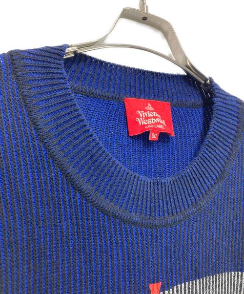 Vivienne Westwood RED LABEL（ヴィヴィアンウエストウッドレッドレーベル）Vivienne Westwood RED LABEL (ヴィヴィアンウエストウッドレッドレーベル) サマーニット ブルー サイズ:サイズ00の古着・服飾アイテム