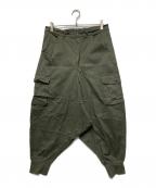 glambグラム）の古着「Fillipo wide pants/サルエルパンツ」｜カーキ