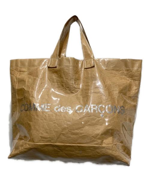 COMME des GARCONS（コムデギャルソン）COMME des GARCONS (コムデギャルソン) ビニールペーパートートバッグ ベージュの古着・服飾アイテム
