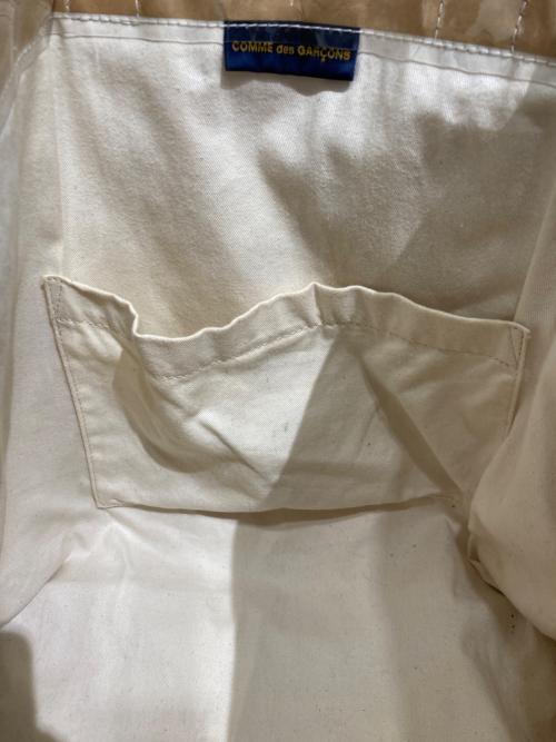COMME des GARCONS（コムデギャルソン）COMME des GARCONS (コムデギャルソン) ビニールペーパートートバッグ ベージュの古着・服飾アイテム