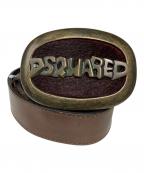 DSQUARED2ディースクエアード）の古着「レザーベルト」｜ブラウン