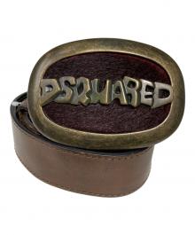 DSQUARED2（ディースクエアード）の古着「レザーベルト」｜ブラウン