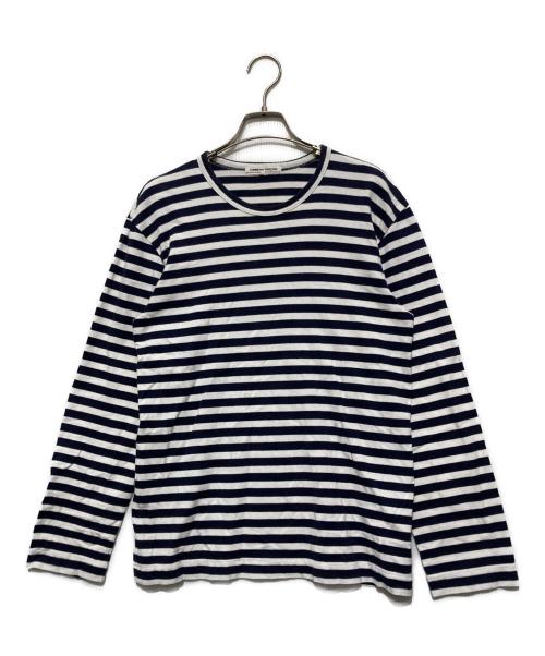 COMME des GARCONS（コムデギャルソン）COMME des GARCONS (コムデギャルソン) ボーダーカットソー/長袖Tシャツ ネイビー サイズ:Mの古着・服飾アイテム
