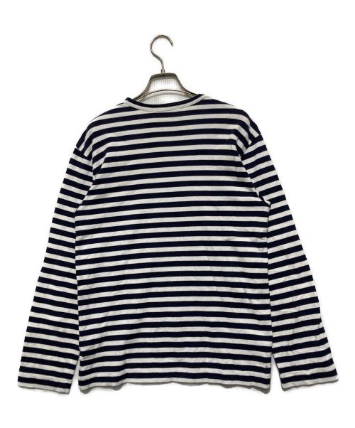 COMME des GARCONS（コムデギャルソン）COMME des GARCONS (コムデギャルソン) ボーダーカットソー/長袖Tシャツ ネイビー サイズ:Mの古着・服飾アイテム