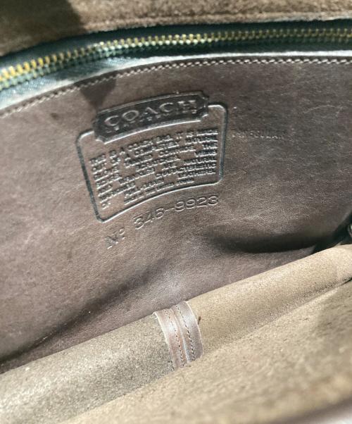 COACH（コーチ）COACH (コーチ) レザーショルダーバッグ ブラウンの古着・服飾アイテム