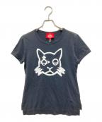 Vivienne Westwood RED LABELヴィヴィアンウエストウッドレッドレーベル）の古着「クラシックTシャツ 猫モチーフ」｜ブラック