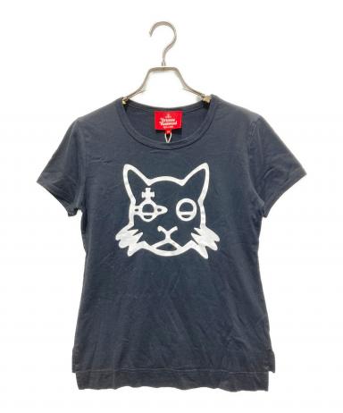 【未使用】ヴィヴィアンウエストウッド キャットスウェット Mサイズ 黒 猫 中古・古着通販】Vivienne Westwood RED LABEL (ヴィヴィアンウエスト