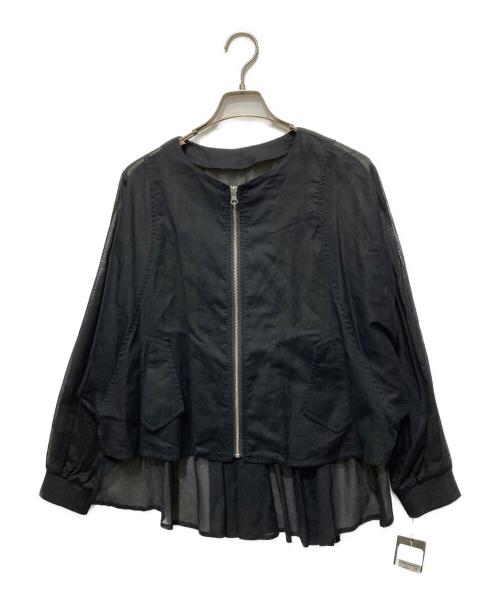 CLOVE（クローブ）CLOVE (クローブ) フリルシアーブルゾン ブラック サイズ:38 未使用品の古着・服飾アイテム