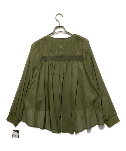 C.LOVE（シーラブ）C.LOVE (シーラブ) フリルシアーブルゾン カーキ サイズ:38 未使用品の古着・服飾アイテム