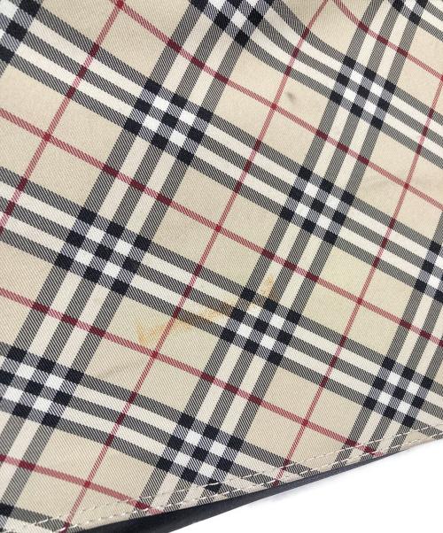 BURBERRY（バーバリー）BURBERRY (バーバリー) ノヴァチェックナイロンキャンパストートバッグ ブラックの古着・服飾アイテム
