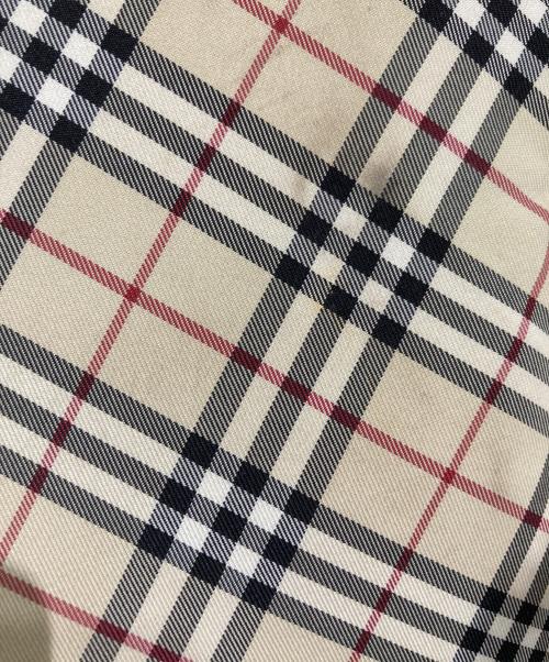 BURBERRY（バーバリー）BURBERRY (バーバリー) ノヴァチェックナイロンキャンパストートバッグ ブラックの古着・服飾アイテム