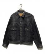 LEVI'S×BIOTOPリーバイス×ビオトープ）の古着「25SS 別注 ヴィンテージ加工 2ndタイプ デニムジャケット」｜ブラック