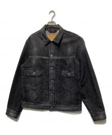 LEVI'S×BIOTOP（リーバイス×ビオトープ）の古着「25SS 別注 ヴィンテージ加工 2ndタイプ デニムジャケット」｜ブラック
