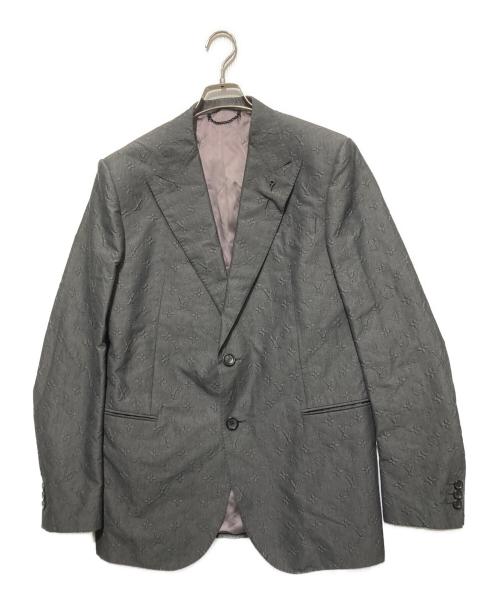 LOUIS VUITTON（ルイ ヴィトン）LOUIS VUITTON (ルイ ヴィトン) モノグラム エンボス セットアップ グレー サイズ:52の古着・服飾アイテム