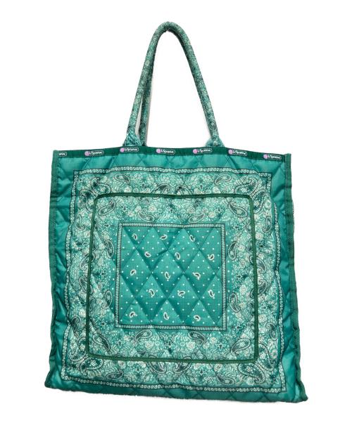 LeSportsac（レスポートサック）LeSportsac (レスポートサック) SM CHAIN QUILT TOTEバンダナグリーン グリーンの古着・服飾アイテム