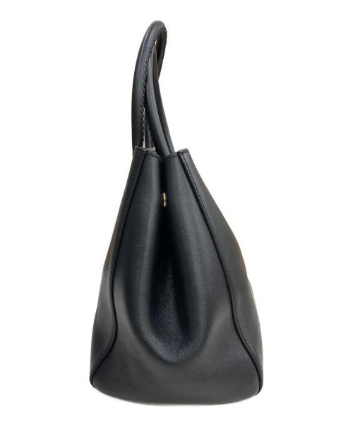 ANYA HINDMARCH（アニヤ・ハインドマーチ）ANYA HINDMARCH (アニヤ・ハインドマーチ) WINK SMILEY LEATHER TOTE ブラックの古着・服飾アイテム