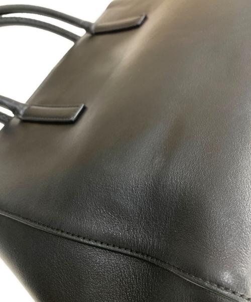 ANYA HINDMARCH（アニヤ・ハインドマーチ）ANYA HINDMARCH (アニヤ・ハインドマーチ) WINK SMILEY LEATHER TOTE ブラックの古着・服飾アイテム