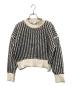 BOTTEGA VENETA（ボッテガベネタ）の古着「Textured Knit Sweater ニット」｜ベージュ×ブラック