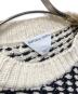 中古・古着 BOTTEGA VENETA (ボッテガベネタ) Textured Knit Sweater ニット ベージュ×ブラック サイズ:L：40000円