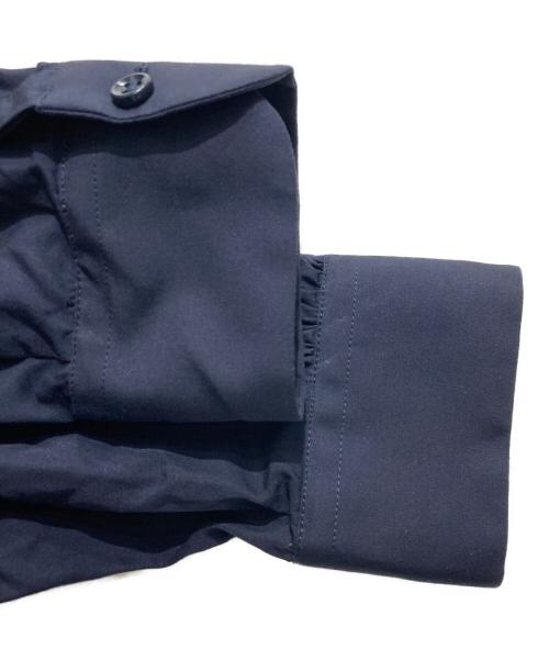 BOURRIENNE（ブリエンヌ）BOURRIENNE (ブリエンヌ) MERVEILLEUSEコットンタイブラウス ネイビー サイズ:34の古着・服飾アイテム