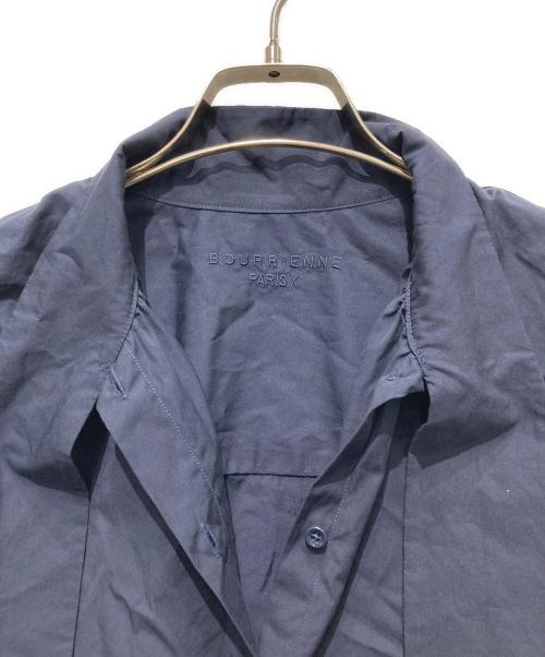 BOURRIENNE（ブリエンヌ）BOURRIENNE (ブリエンヌ) MERVEILLEUSEコットンタイブラウス ネイビー サイズ:34の古着・服飾アイテム