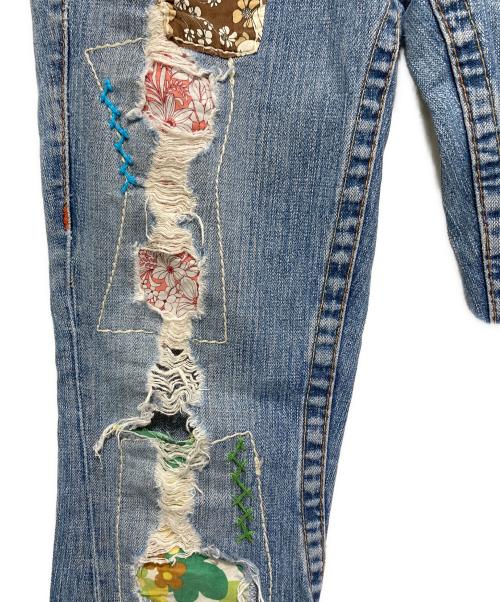 TRUE RELIGION（トゥルー レリジョン）TRUE RELIGION (トゥルー レリジョン) デニムフレアパンツ スカイブルー サイズ:27の古着・服飾アイテム