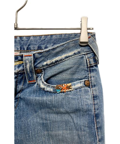 TRUE RELIGION（トゥルー レリジョン）TRUE RELIGION (トゥルー レリジョン) デニムフレアパンツ スカイブルー サイズ:27の古着・服飾アイテム