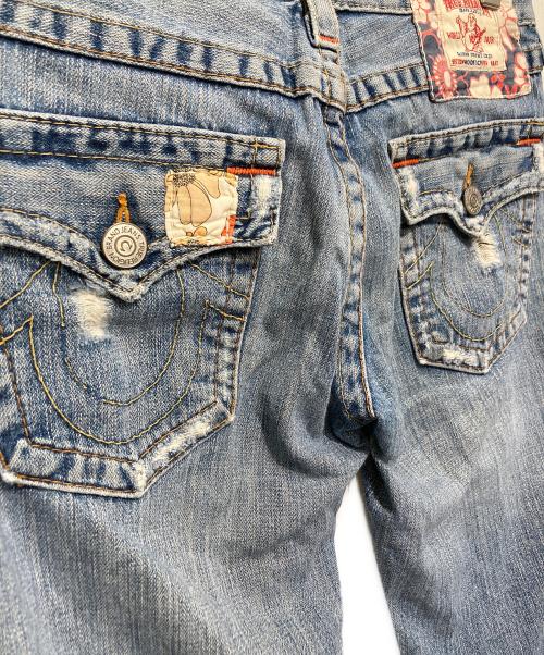 TRUE RELIGION（トゥルー レリジョン）TRUE RELIGION (トゥルー レリジョン) デニムフレアパンツ スカイブルー サイズ:27の古着・服飾アイテム