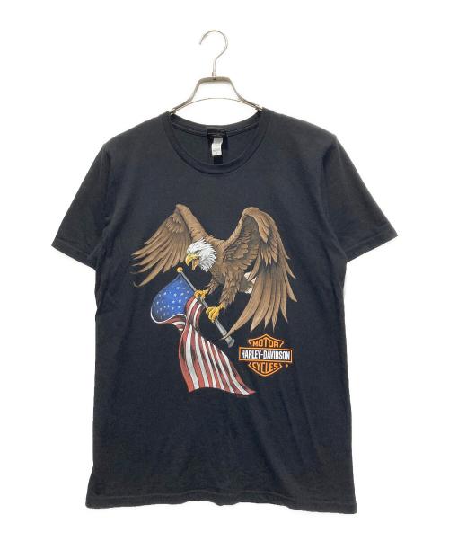 HARLEY-DAVIDSON（ハーレーダビッドソン）HARLEY-DAVIDSON (ハーレーダビッドソン) プリントTシャツ ブラック サイズ:Mの古着・服飾アイテム