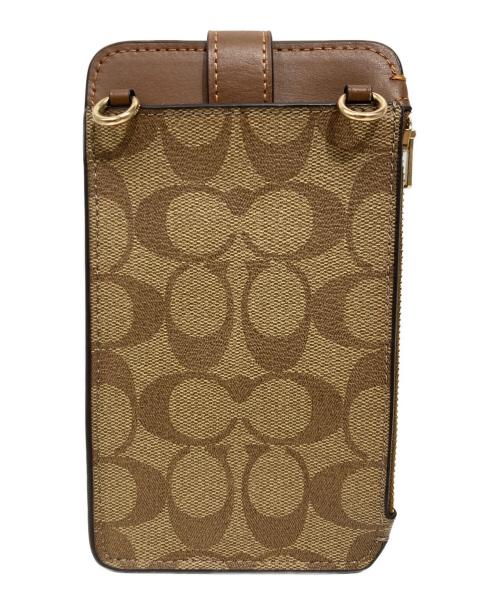 COACH（コーチ）COACH (コーチ) サウス フォーン クロスボディ シグネチャー キャンバス ベージュの古着・服飾アイテム